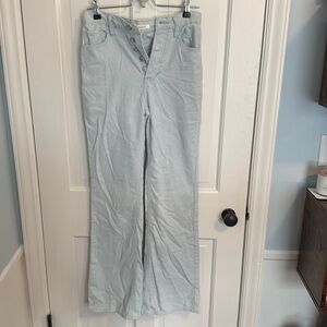 Baby Blue High Rise Bootcut Corduroy Pants